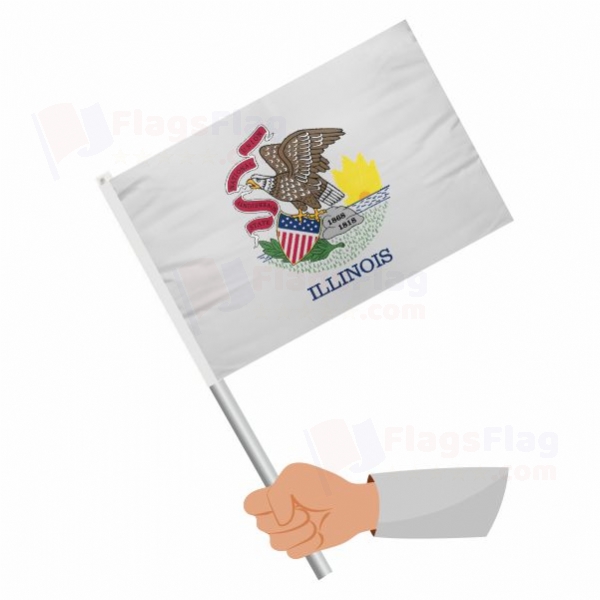 Illinois Stick Flag