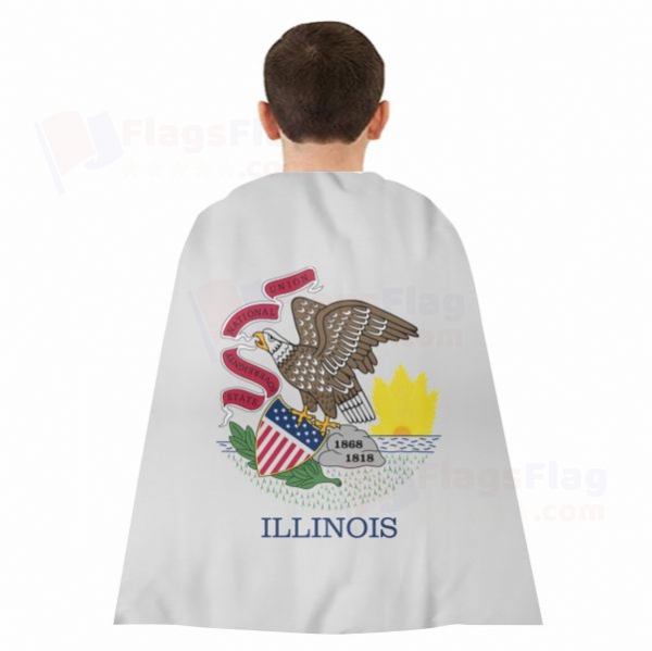 Illinois Woven Fabric Cloak Digital Printing