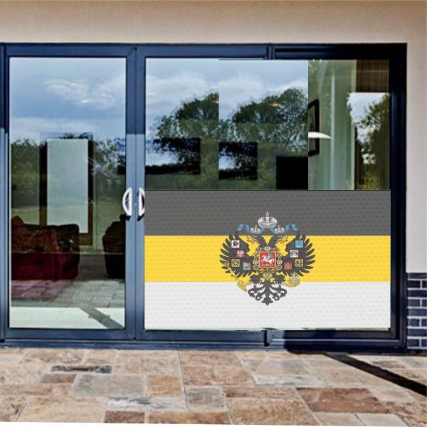 Imperial Standard Of The Emperor Of Russia Glass Film Imperial Standard Of The Emperor Of Russia One Way Vision Printing