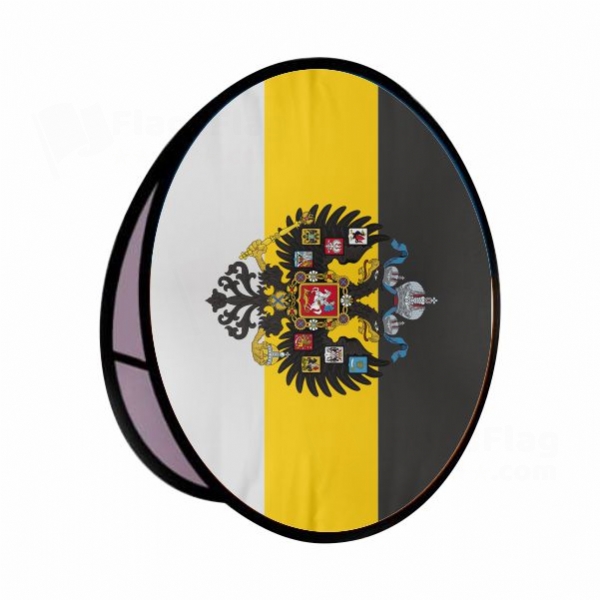 Imperial Standard Of The Emperor Of Russia Round Cloth Banner Display Stands