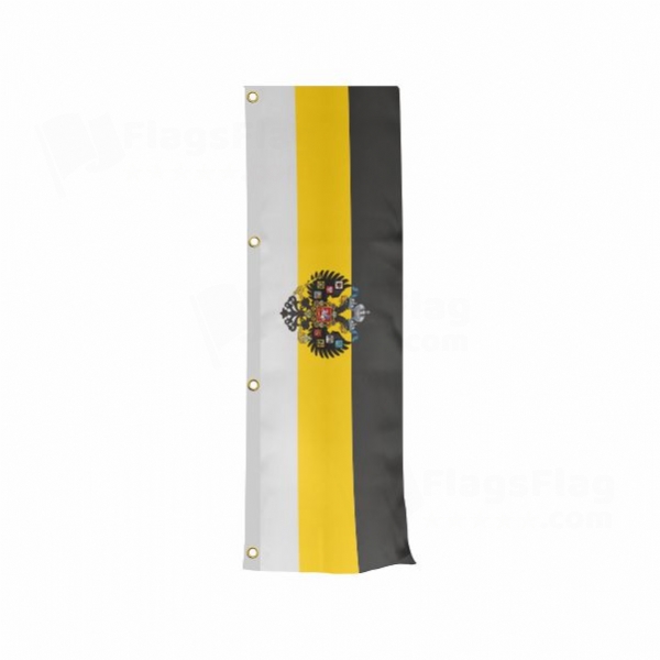 Imperial Standard Of The Emperor Of Russia Vertically Raised Flags