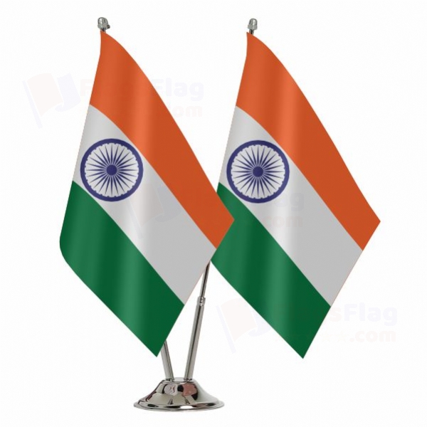 india 2 Table Flags
