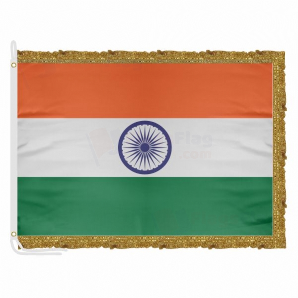 india Satin Office Flag