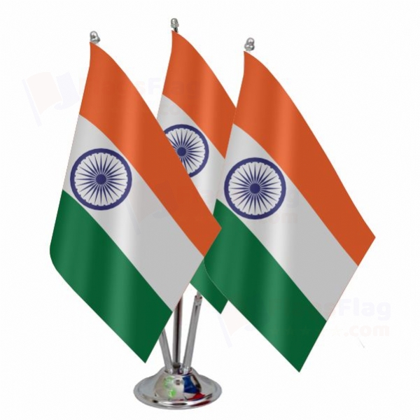 india Triple Table Flag