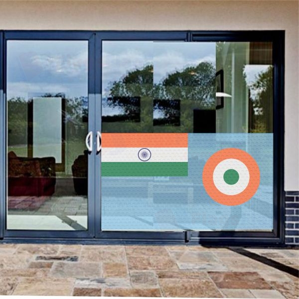 indian Air Force Glass Film indian Air Force One Way Vision Printing