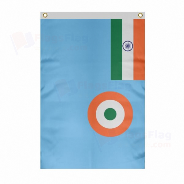 indian Air Force Large Size Flag Hanging on Building