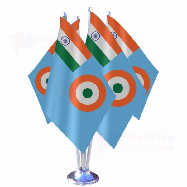 indian Air Force Quadruple Table Flag