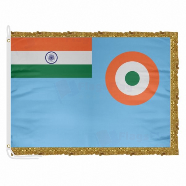 indian Air Force Satin Office Flag