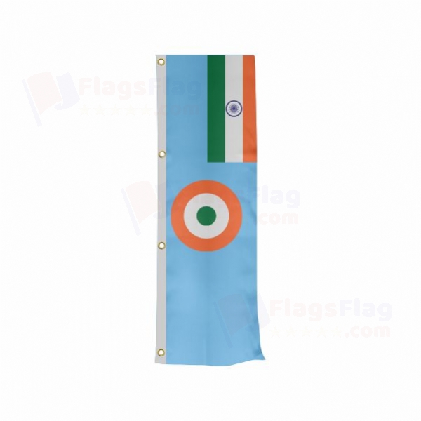 indian Air Force Vertically Raised Flags