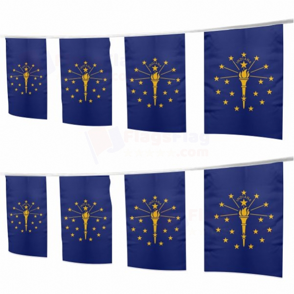 Indiana Square String Flags