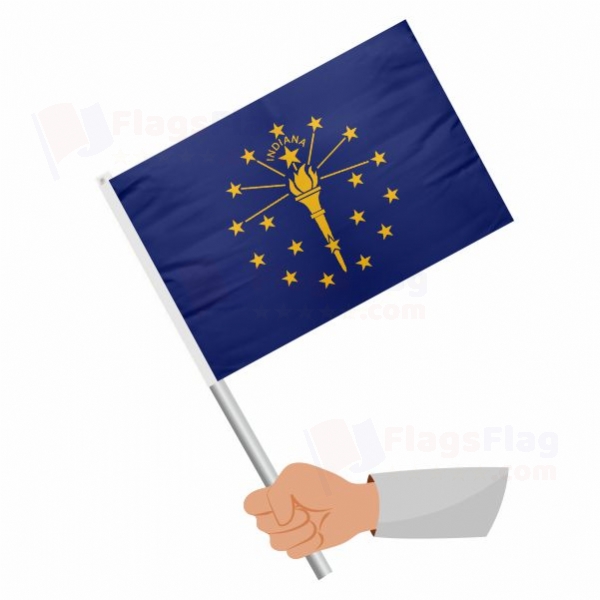 Indiana Stick Flag