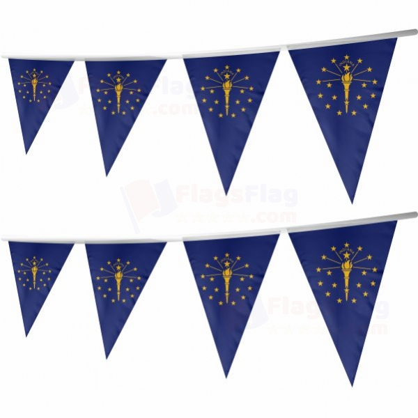 Indiana Stringed Triangle Flag