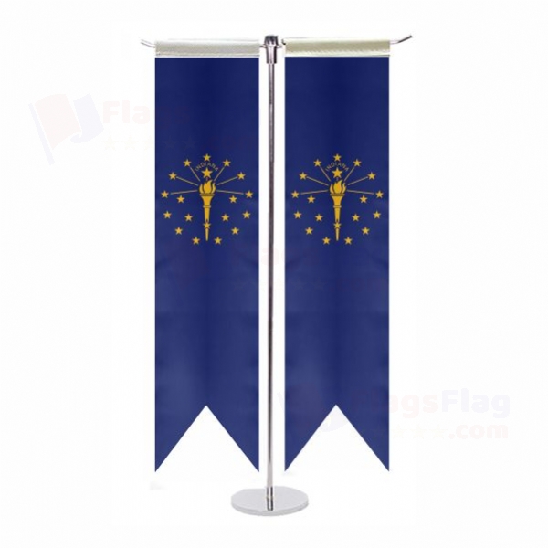Indiana T Table Flags