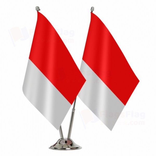 Indonesia 2 Table Flags