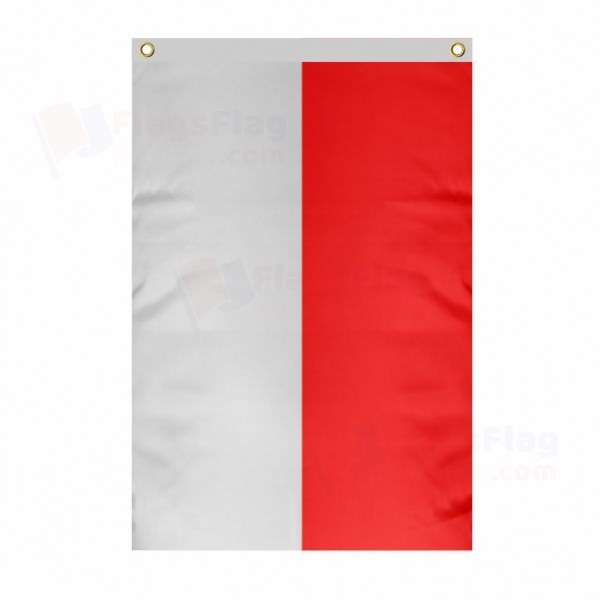 Indonesia Large Size Flag Hanging on Building