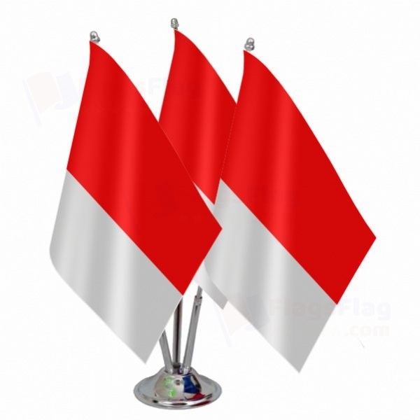 Indonesia Triple Table Flag