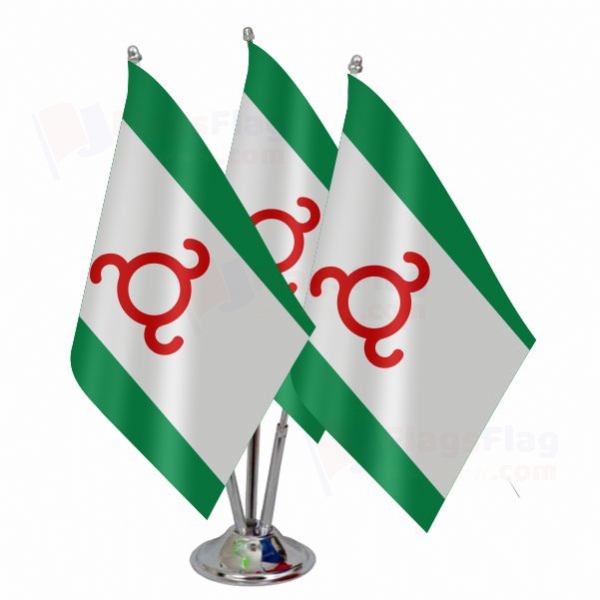 Ingushetia Triple Table Flag