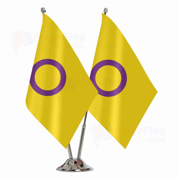 Intersex Pride 2 Table Flags