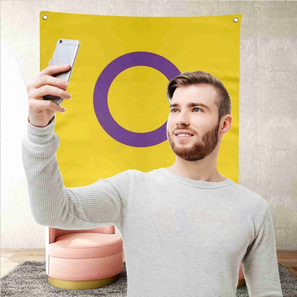 Intersex Pride Background Selfie Shooting Landscapes