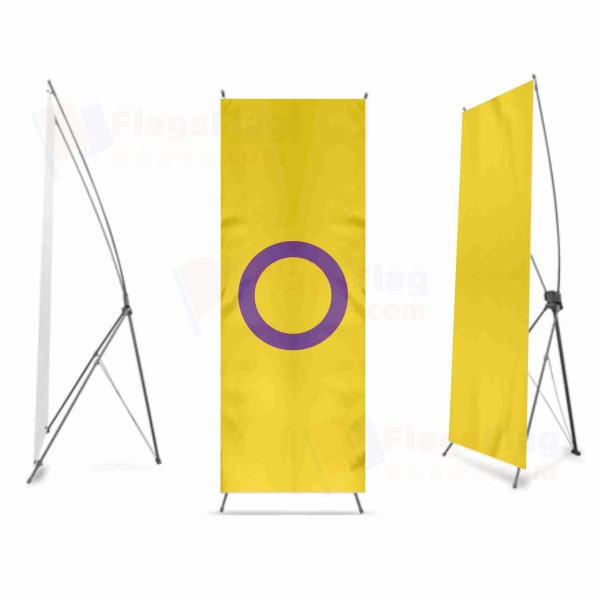 Intersex Pride Digital Print X Banner