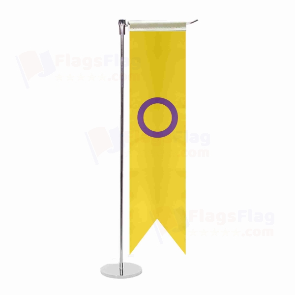 Intersex Pride L Table Flag