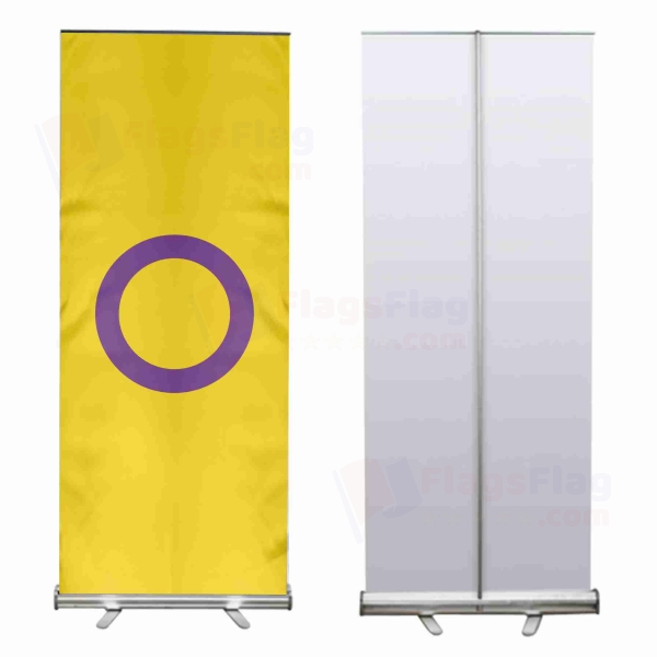 Intersex Pride Roll Up Banner