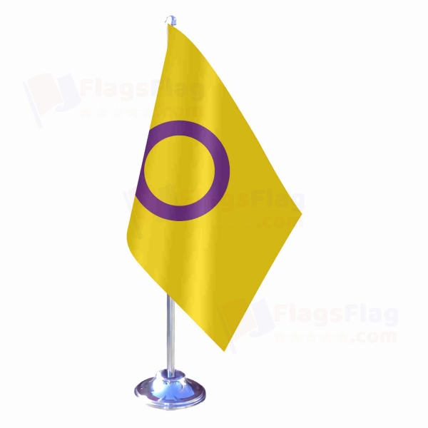 Intersex Pride Single Table Flag