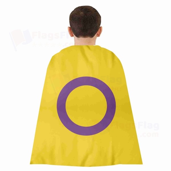 Intersex Pride Woven Fabric Cloak Digital Printing