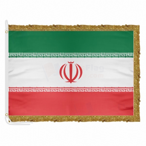 iran Satin Office Flag