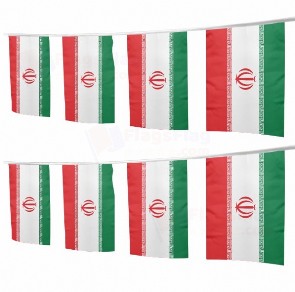 iran Square String Flags