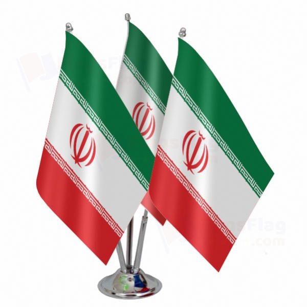 iran Triple Table Flag