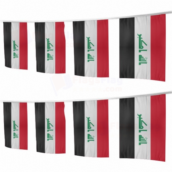 Iraq Square String Flags