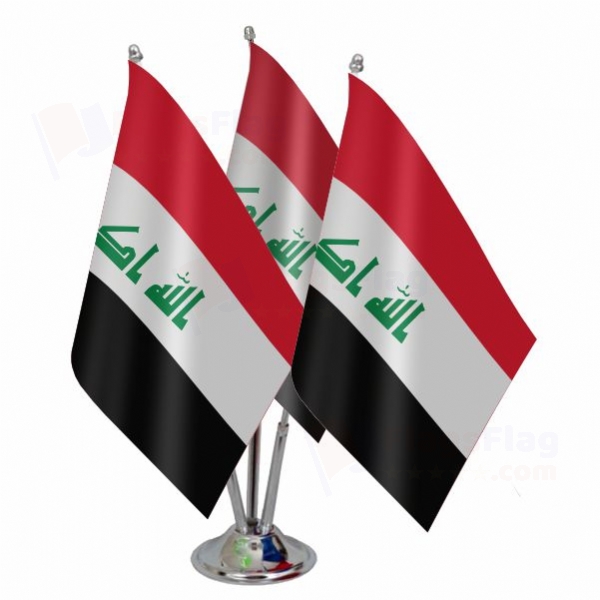 Iraq Triple Table Flag