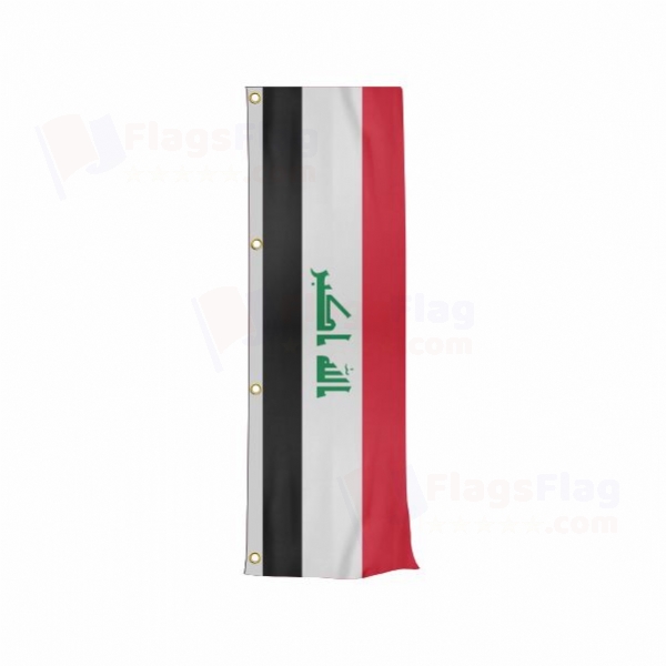 Iraq Vertically Raised Flags