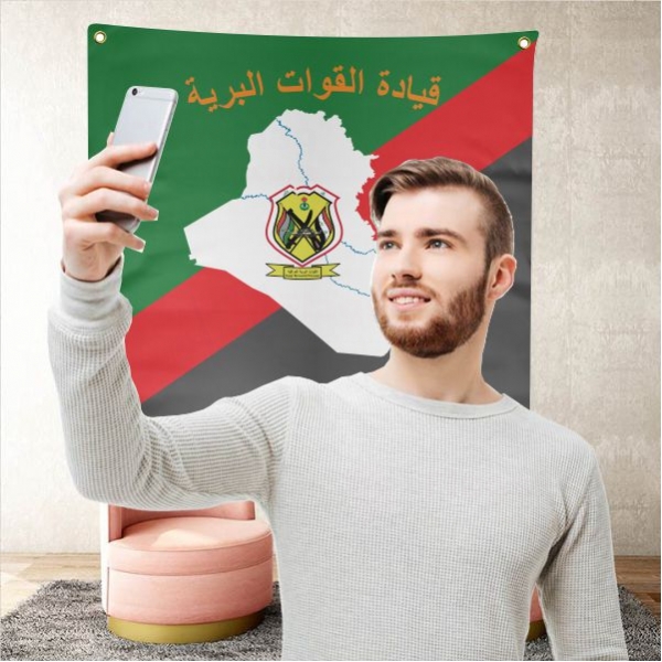 Iraqi Army Background Selfie Shooting Landscapes