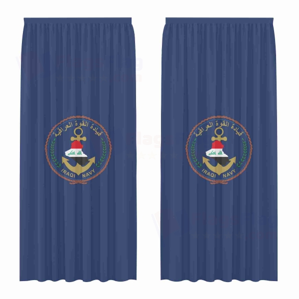 Iraqi Navy Digital Printed Curtains