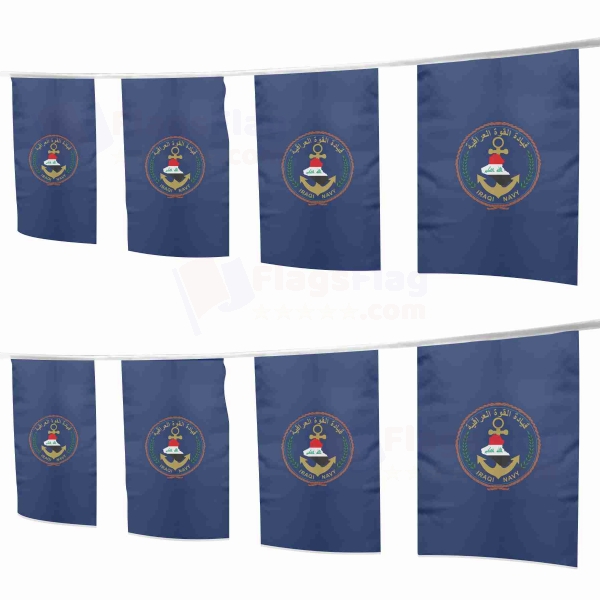 Iraqi Navy Square String Flags