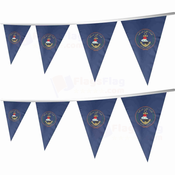 Iraqi Navy Stringed Triangle Flag