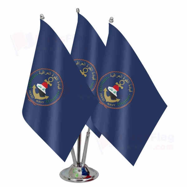 Iraqi Navy Triple Table Flag