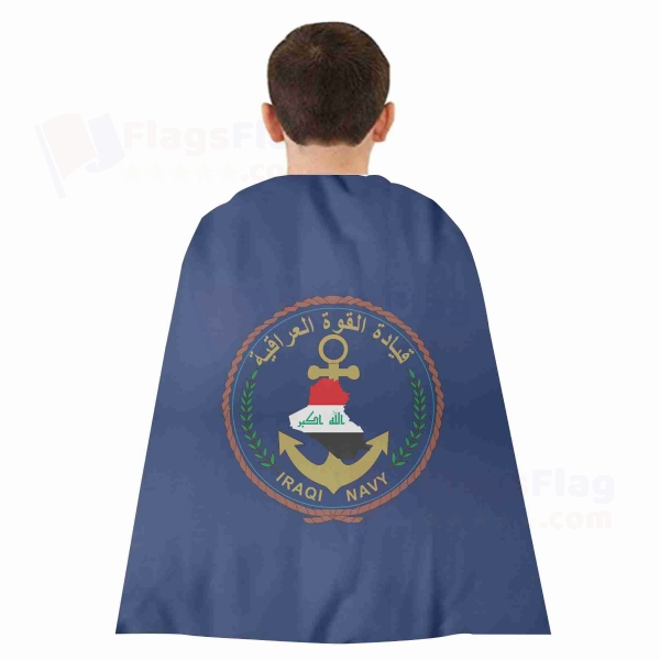 Iraqi Navy Woven Fabric Cloak Digital Printing