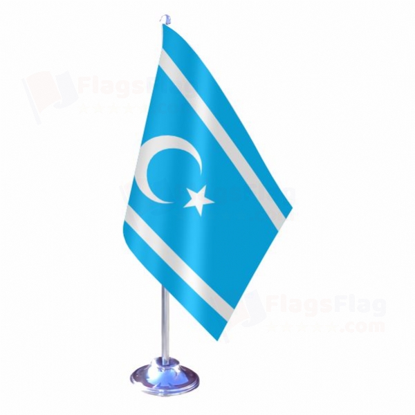 Iraqi Turkmen Single Table Flag