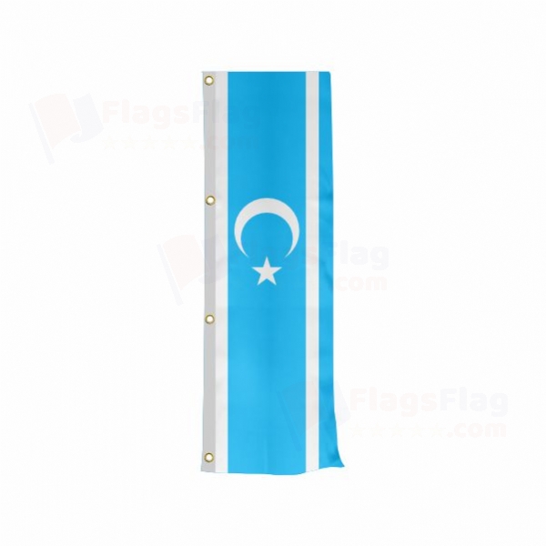 Iraqi Turkmen Vertically Raised Flags