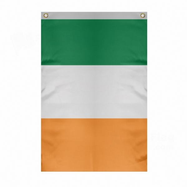 Ireland Large Size Flag Hanging on Building
