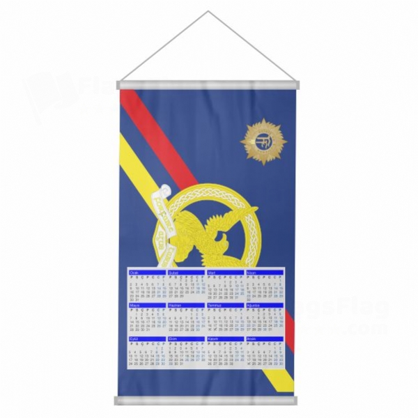 Irish Air Corps Woven Fabric Digital Printing Calendar