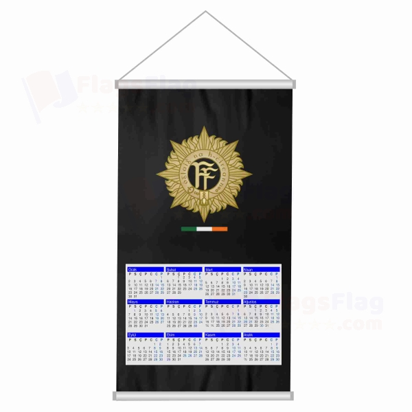 Irish Defence Forces Woven Fabric Digital Printing Calendar