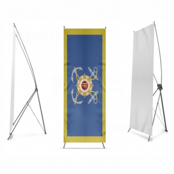 Irish Naval Digital Print X Banner