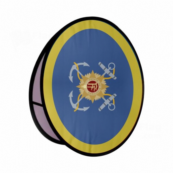 Irish Naval Round Cloth Banner Display Stands