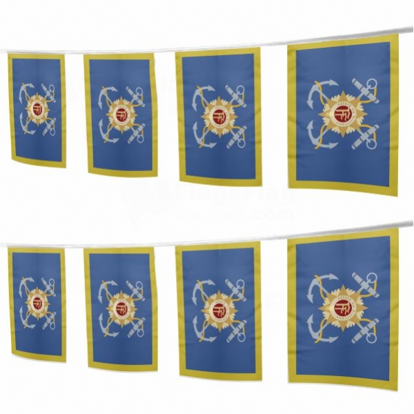 Irish Naval Square String Flags