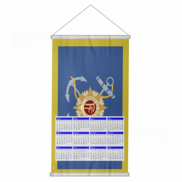 Irish Naval Woven Fabric Digital Printing Calendar