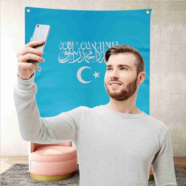 Islamic Republic Of East Turkestan Background Selfie Shooting Landscapes